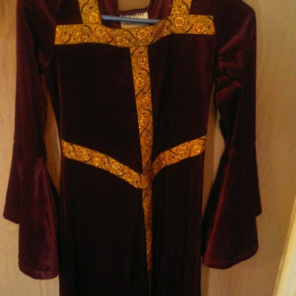 Long Medival Size Large Costume Dress